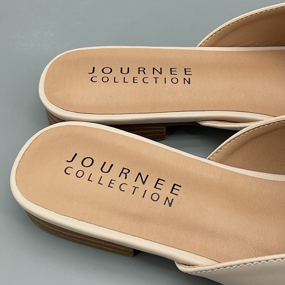 NEW Journee Collection Women’s Malorie Mules Nude Size 10 - Picture 6 of 10